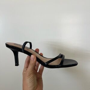 Steve Madden Black Heeled Sandals
